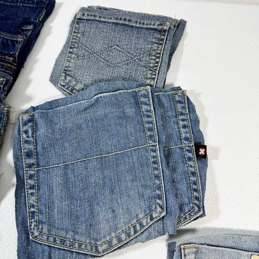 52 Denim Jean Back Pockets 26 Matching Pairs Sewing Quilting Crafts Upcycle
